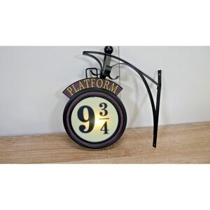 Hanging 9 3/4 Night Light, Platform 9 3/4 Sign Wall Light - Used